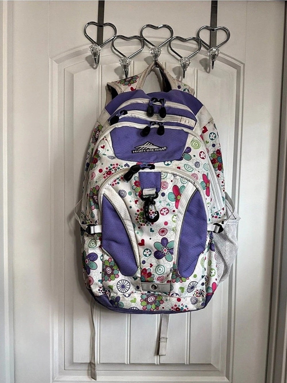 $50 High Sierra Loop Backpack Purple HEARTS
